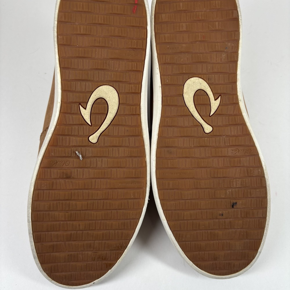 OluKai Women's Tan Suede Slip-On Winter Boots - Picture 7 of 16